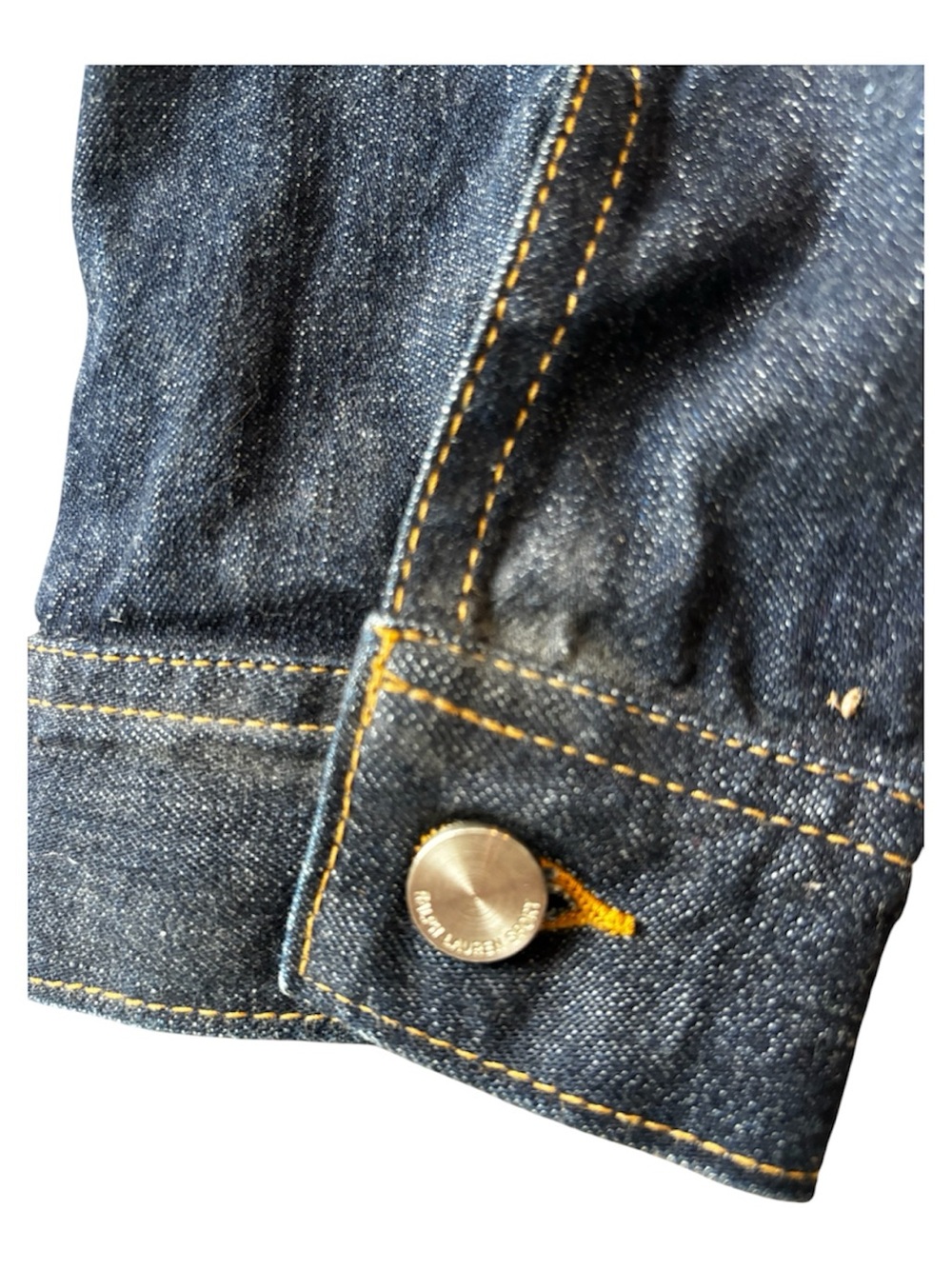 Ralph Lauren Dark Indigo Jean Jacket with Contrast Stitching - Picture 6 of 6